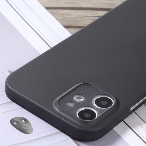 For iPhone 12 mini Camera Precision Hole PP Protective Case (Black)