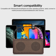 D30 Portable Subwoofer Wooden Bluetooth 4.2 Speaker, Support TF Card & 3.5mm AUX & U Disk Play(Black)