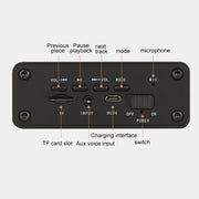 M5 Subwoofer Wooden Bluetooth 4.2 Speaker, Support TF Card & 3.5mm AUX & FM(Black)