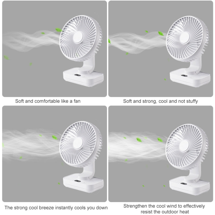 D606Y Portable Desktop Oscillating Small Fan (Black)