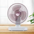 D77 4W Micro USB & USB-C / Type-C Rechargeable Portable Four-speed Adjustable Automatic Head Shaking Desktop Fan(Pink) - free shipping - PMC TechLife - Order now!