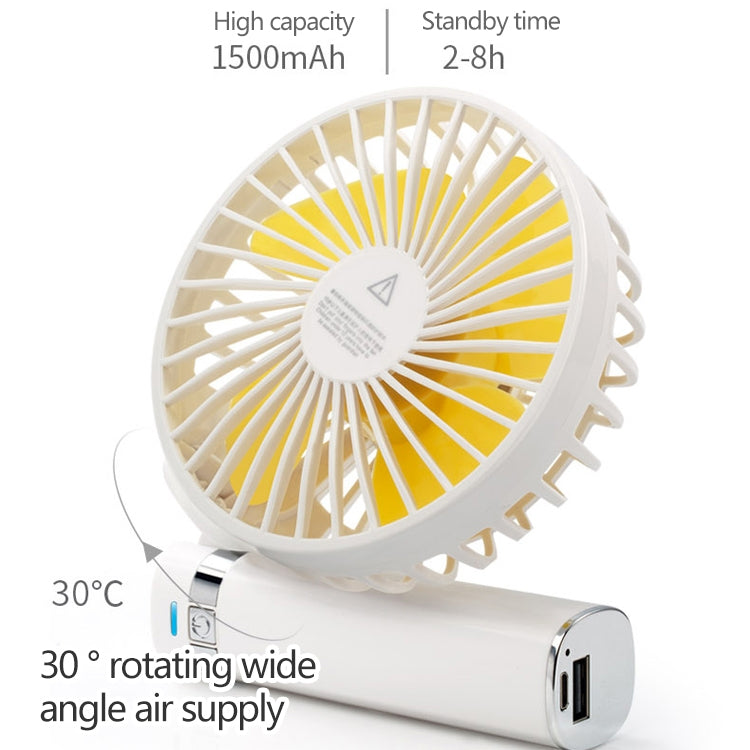 S2 Portable Foldable Handheld Electric Fan, with 3 Speed Control & Night Light (Mint Green)