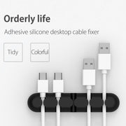 ORICO CBS5 Silicone Material Desktop Cable Manager Winder Fixer, Size: 9.6*2*1.2cm(Orange)