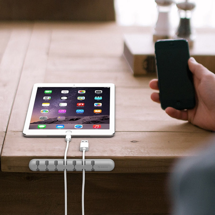 ORICO CBS7 Silicone Material Desktop Cable Manager Winder, Size: 15*2*1.2cm(Orange)