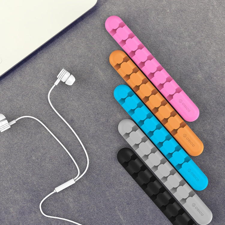 ORICO CBS7 Silicone Material Desktop Cable Manager Winder, Size: 15*2*1.2cm(Orange)