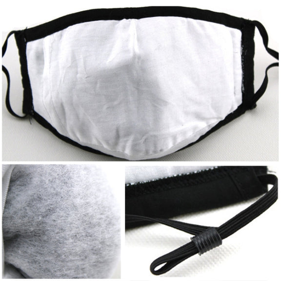For Men Women Washable Replaceable Filter Breath-Valve PM2.5 Dustproof Face Mask(Navy Blue)