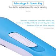 Hand-held 3D Printing Pen, AU Plug (Blue)