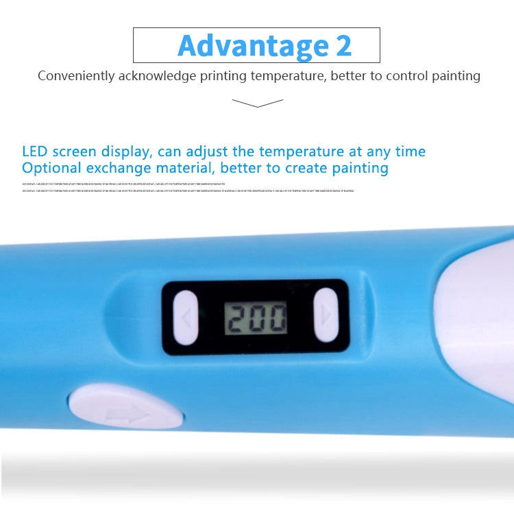 Hand-held 3D Printing Pen, AU Plug (Yellow)