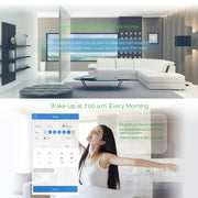 WS-EU-03 EWeLink APP & Touch Control 2A 3 Gangs Tempered Glass Panel Smart Wall Switch, AC 90V-250V, EU Plug