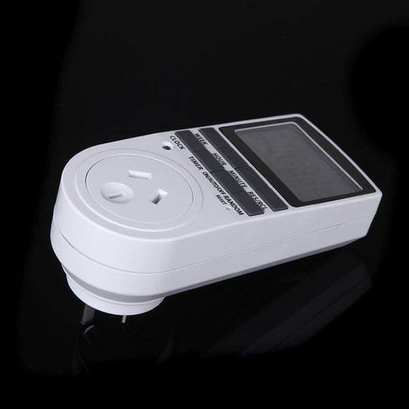 AC 240V Smart Home Plug-in Programmable LCD Display Clock Summer Time Function 12/24 Hours Changeable Timer Switch Socket, AU Plug