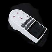 AC 230V Smart Home Plug-in LCD Display Clock Summer Time Function 12/24 Hours Changeable Timer Switch Socket, UK Plug