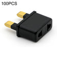100 PCS UK Plug to US/EU Plug Adapter Power Socket Travel Converter - Plug Adaptor by PMC TechLife | Online Shopping South Africa | PMC TechLife | Buy Now Pay Later Mobicred