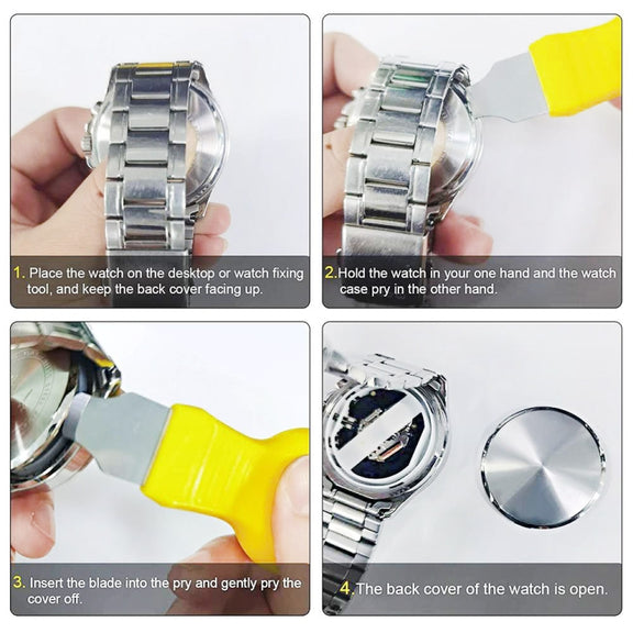 2 in 1 Repair Tool Watch Back Cover Case Opener Knife
