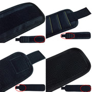 1680D Oxford Cloth Pocket Magnetic Wristband Storage Pockets Tool(Blue)