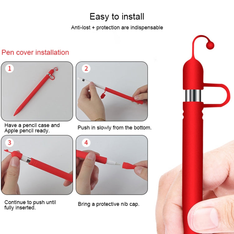 Apple Pen Cover Anti-lost Protective Cover for Apple Pencil (Grey)