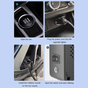 12V Portable Car Tire Air Pump Style:Mechanical Version