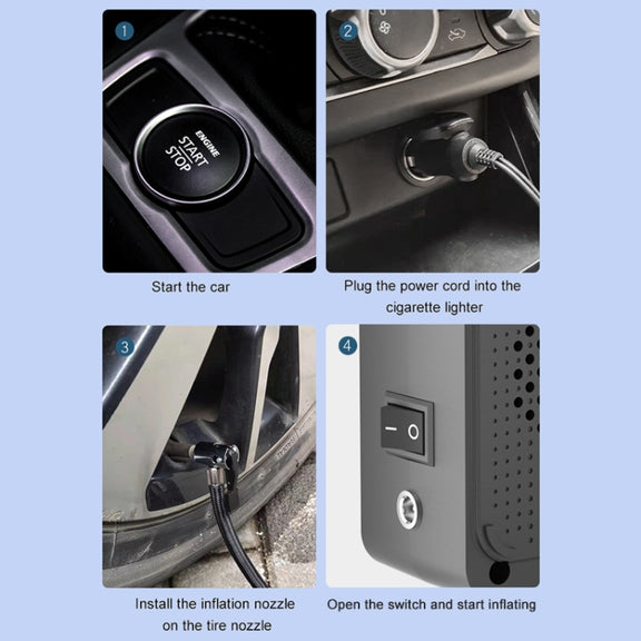 12V Portable Car Tire Air Pump Style:Mechanical Version