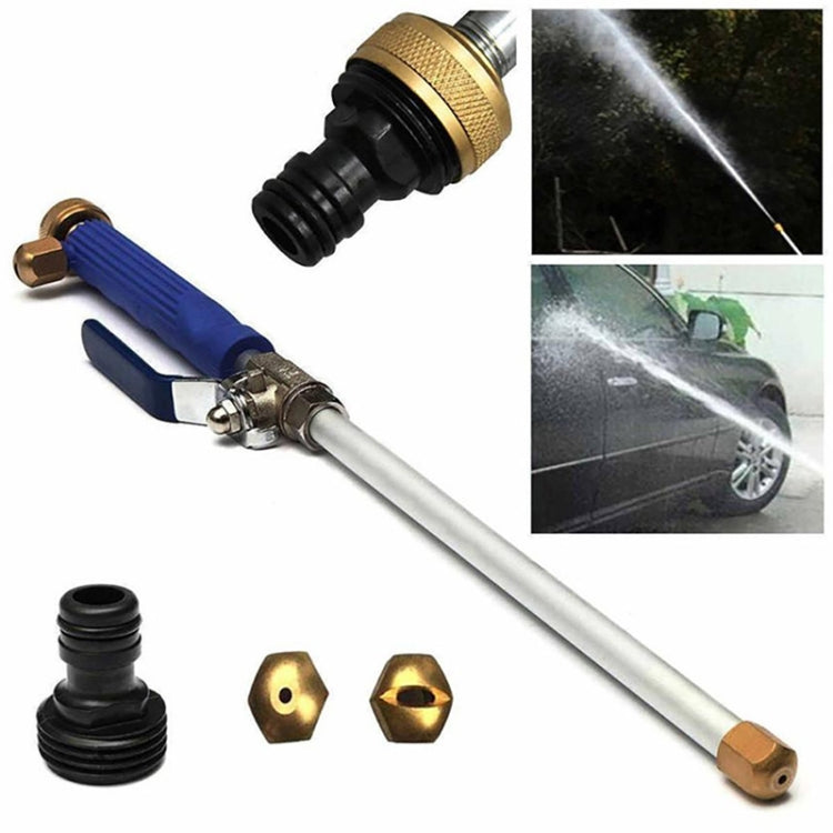 Garden Lawn Irrigation High Pressure Hose Spray Nozzle Car Wash Cleaning Tools Set (Yellow)