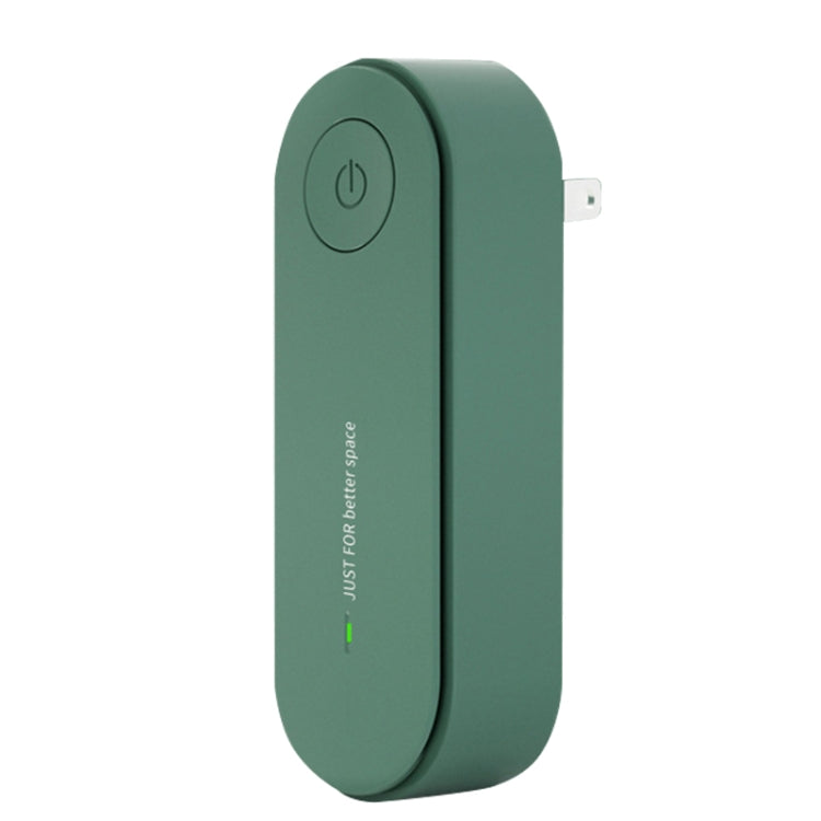 Mini Household Wireless Ultrasonic Deodorizer Vacuum Cleaner Dust Mite Controller, US Plug(Green)