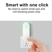 Mini Household Wireless Ultrasonic Deodorizer Vacuum Cleaner Dust Mite Controller, US Plug(Green)