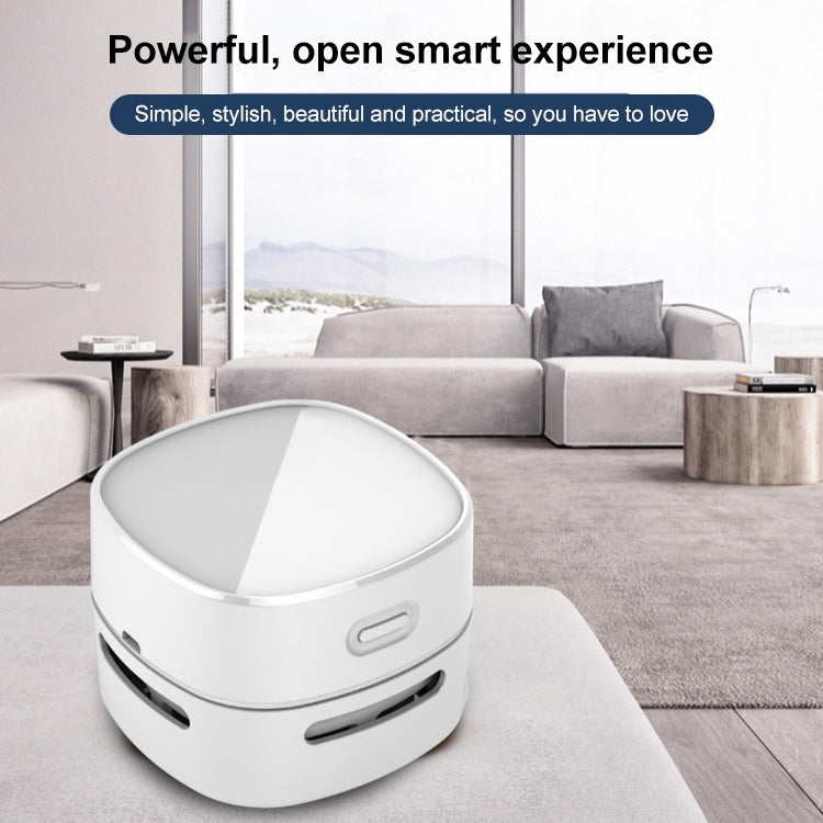 3W Hardcover Battery Style Portable Handheld Wireless Mini Desktop Vacuum Cleaner(Yellow)
