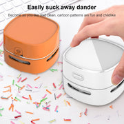 3W Hardcover Battery Style Portable Handheld Wireless Mini Desktop Vacuum Cleaner(Yellow)