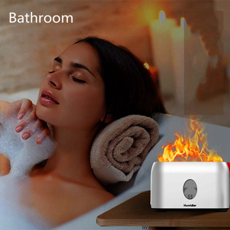 USB Simulation Flame Humidifier (Grey)