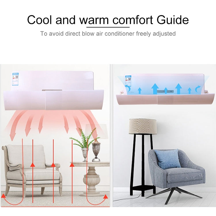 Bedroom Wall-Mounted Baby Universal Anti-Straight Blowing Air Conditioning Windshield Wind Deflector Shroud, Y Rounded Corner Version