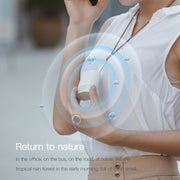 HE-K001 Hanging Neck Negative Ion Air Purifier Portable Household Formaldehyde Removal Portable Purifier(White)