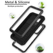 LOVE MEI Powerful Dustproof Shockproof Splashproof Metal + Silicone Combination Case for Huawei P30 Pro (Black)