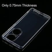 For Huawei P50 Pro 0.75mm Ultra-thin Transparent TPU Soft Protective Case