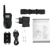 Rechargeable and Water-resistant 300m Remote Pet Dog Training Collar with LCD display