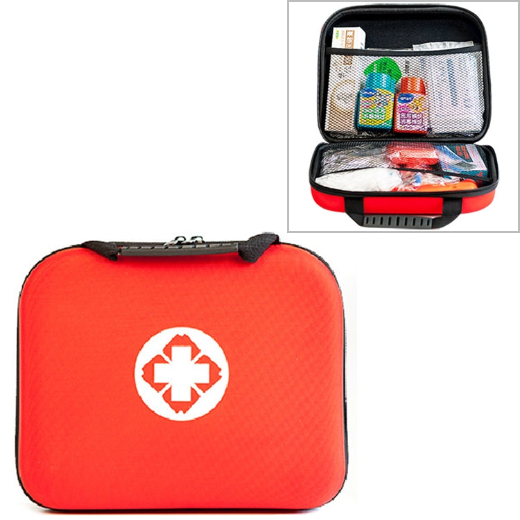 EVA Portable Car Home Outdoor Emergency Supplies Kit Survival Rescue Box(Red)