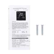 BHT-2001 3A Load Water Heating Type LCD Digital Heating Room Thermostat, Display Clock / Temperature / Time / Week / Heat etc.(Black)
