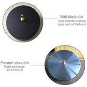 40 inch Creative Living Room Decorative Ticking Wall Clock(Black)