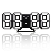 Multi-Function Large 3D LED Digital Wall Alarm Clock with Snooze Function, 12/24 Hours Display for Home, Kitchen, Office, DC 5V, CE Certificated(White)