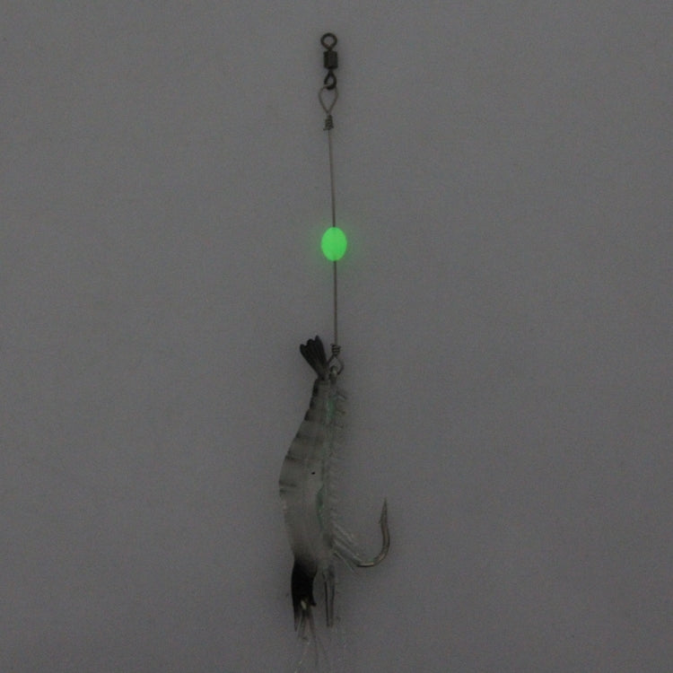 Luminous Shrimp Shape Fishing Lures Artificial Fishing Bait with Hook, Length: 7cm