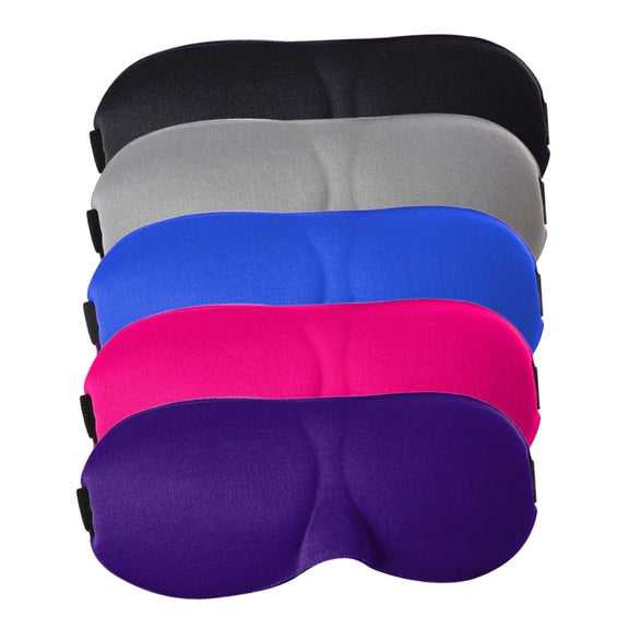 3D Portable Shading Sleep Rest Aid Cover Eye Patch Sleeping Mask Female Cute Eye Mask(Purple)