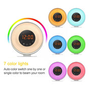 Multi-function Led Touch Intelligent Wake-up Light Alarm Clock with FM Radio