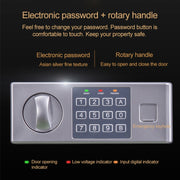 Deli Home Office Hotel Mini Electronic Security Lock Box Wall Cabinet Safety Box(Black)