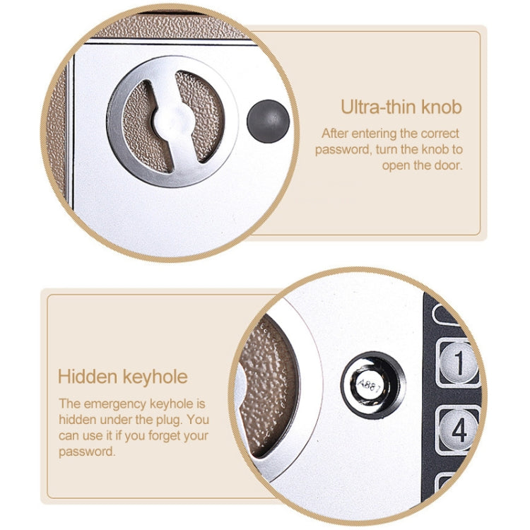 17E Home Mini Electronic Security Lock Box Wall Cabinet Safety Box with Coin-operated Function(White)