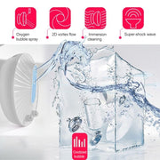 GYB001 Mini-ultrasonic Dishwasher Portable USB Charging Fruit Cleaner, Neutral Packaging(Pink)