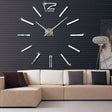39 inch Bedroom Home Office Decoration Modern Frameless Large DIY 3D Mirror Wall Sticker Mute Clock(Silver) - DIY Clocks by PMc TechLife | Online Shopping South Africa | PMc TechLife | Buy Now Pay Later Mobicred