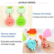 Mini Silicone Foldable Telescopic Funnel Random Color Delivery