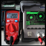 BSIDE ADMS6 High-precision Fully Automatic Small Digital Intelligent Multimeter with HD Digital Display & Shockproof Cover, Support Function Range Switch & Double-sided Pen Holder (Black)