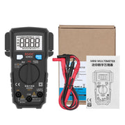 BSIDE ADMS6 High-precision Fully Automatic Small Digital Intelligent Multimeter with HD Digital Display & Shockproof Cover, Support Function Range Switch & Double-sided Pen Holder (Black)