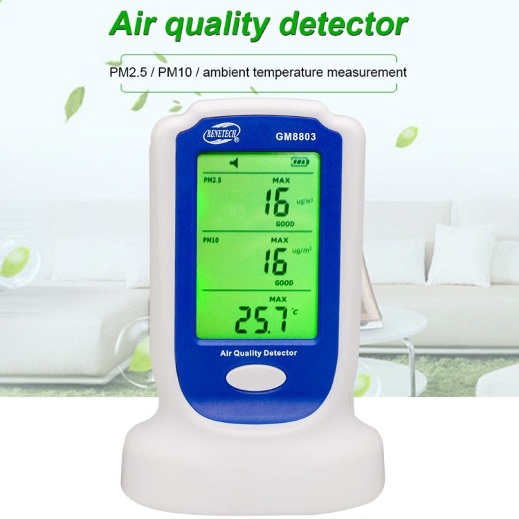 BENETECH GM8803 Home Indoor Air Quality Detector Haze Smog Tester PM2.5 PM10 Gas Analyzers