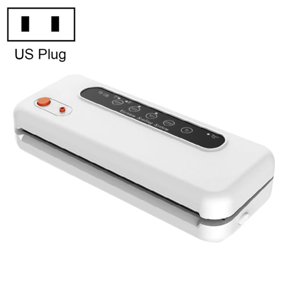 Household Commercial Food Vacuum Plastic Packaging Machine Sealer Closer Machine, US Plug (White)