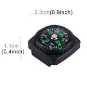 10 PCS 20mm Outdoor Sports Camping Hiking Pointer Guider Plastic Compass Hiker Navigation, Random Color Delivery