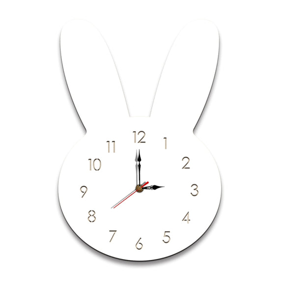 Rabbit Pattern Creative Living Room Decorative Wall Clock (White)